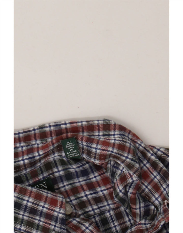 Ralph Lauren Herre Fitted Flanell Shirt Størrelse 40 15,5 Medium Flerfarvet