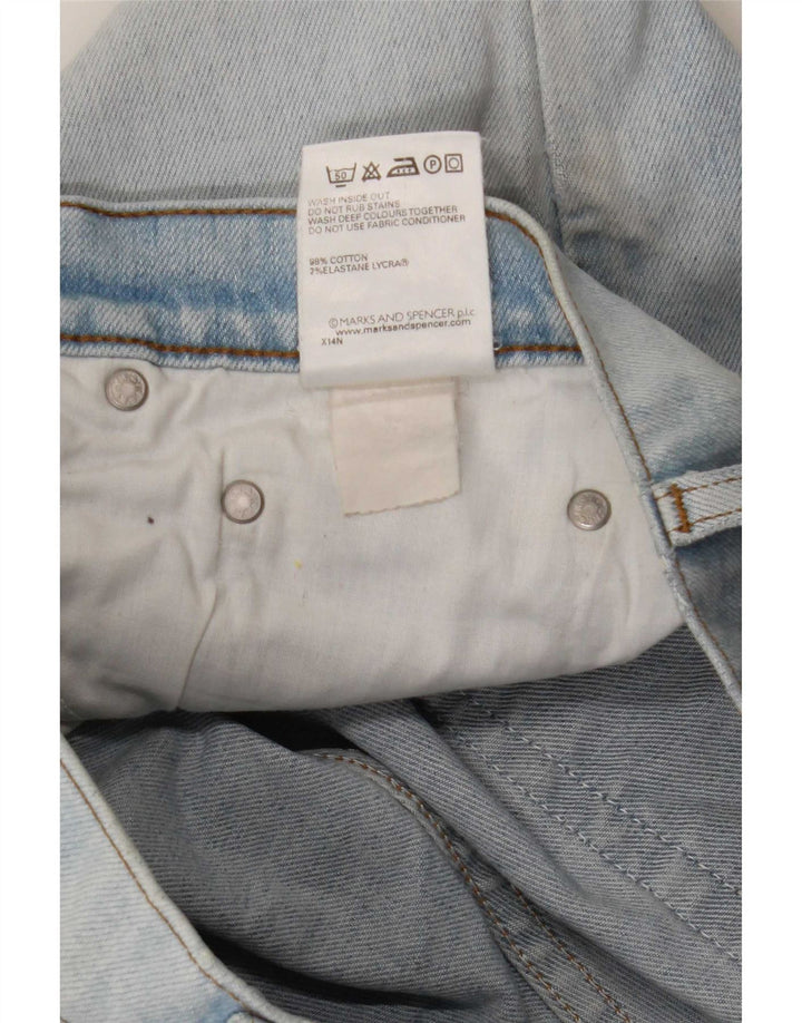 Marks & Spencer Jeans med brede ben til kvinder W34 L29 blå bomuld