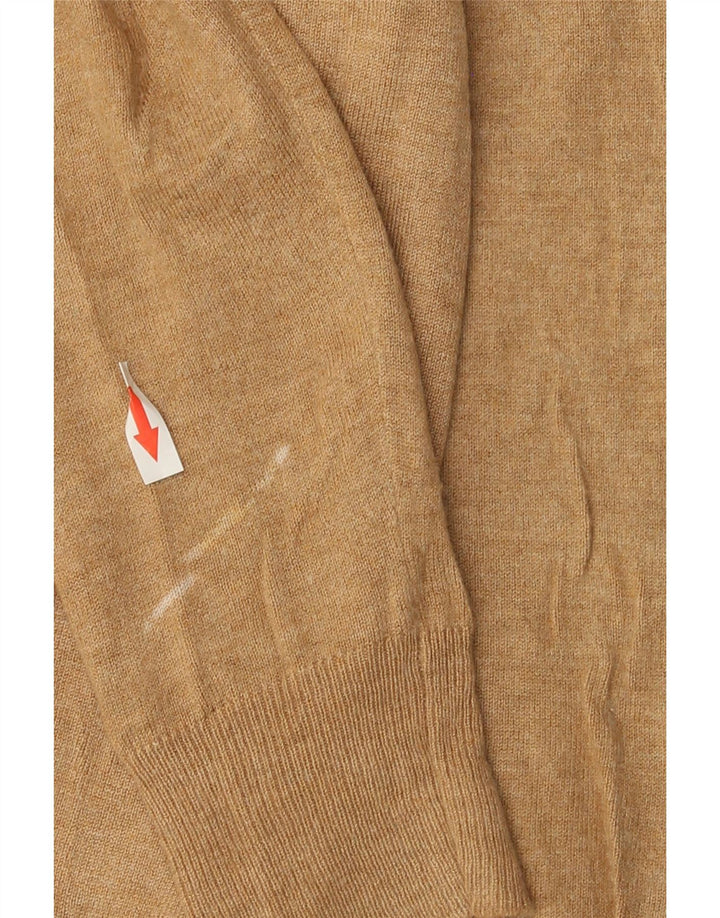 Marks & Spencer Dame Cardigan Sweater UK 14 Stor Beige Viscose