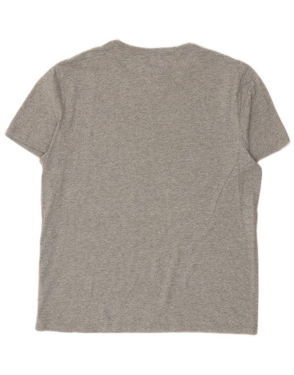 Tommy Hilfiger Herre T-Shirt Top Medium Grå Bomuld