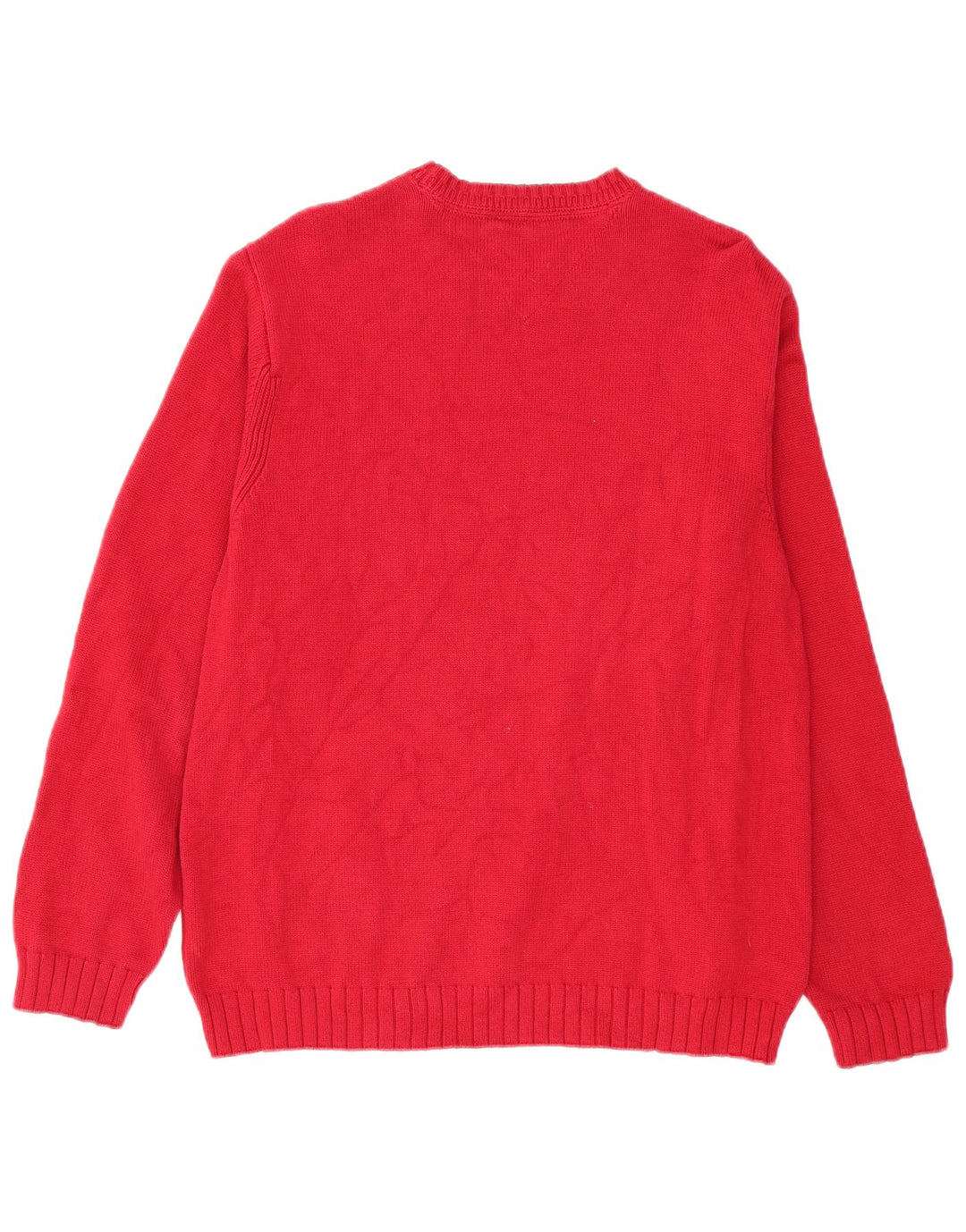 Tommy Hilfiger Herre Boat Neck Jumper Sweater Medium Burgundy