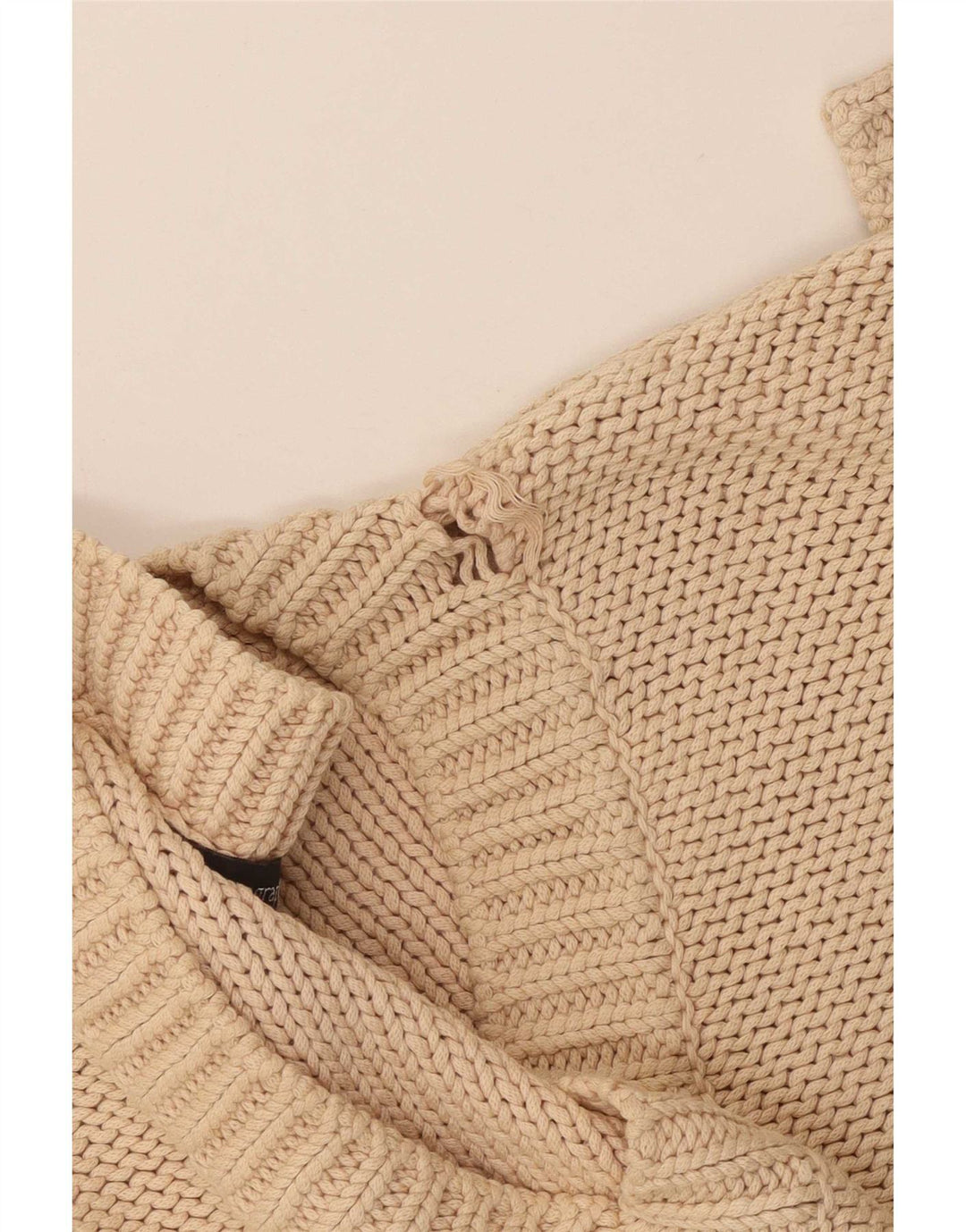 Marks & Spencer Dame Oversized V-hals sweater UK 12 Medium Beige