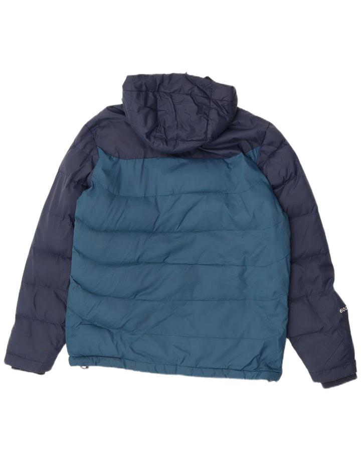 Mountain Warehouse Herre hættepolstret jakke UK 36 Small Blue Colourblock