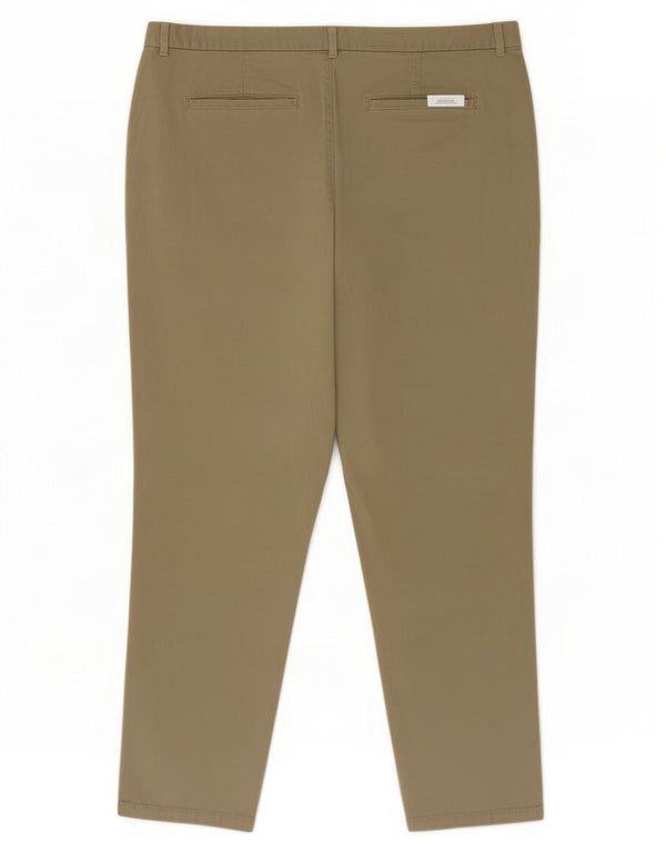 Marks & Spencer Lige Chinobukser til kvinder UK 20 2XL W38 L29 Khaki