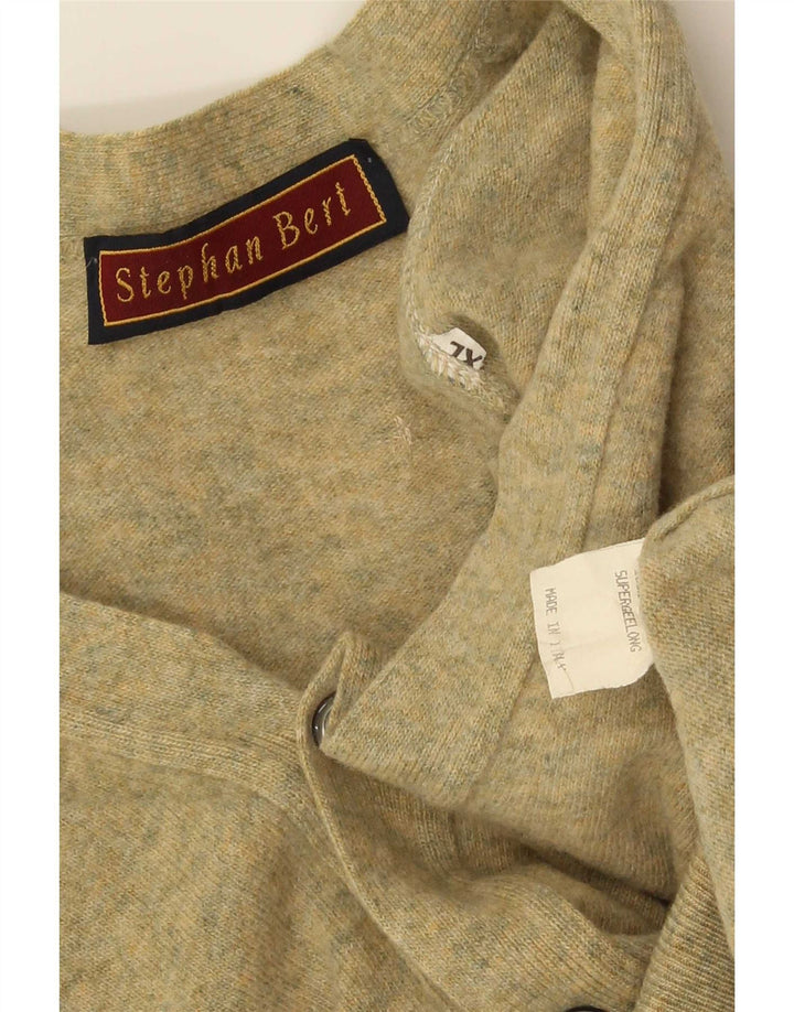 Vintage herre cardigan sweater XL Grøn uld