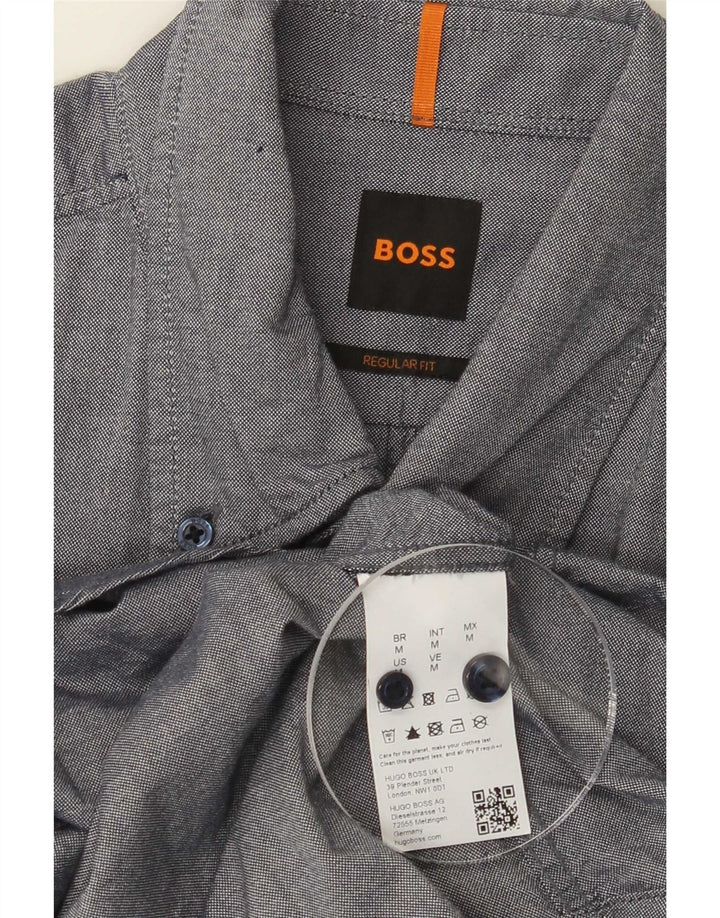 Hugo Boss Herre Regular Fit skjorte Medium Blue Cotton