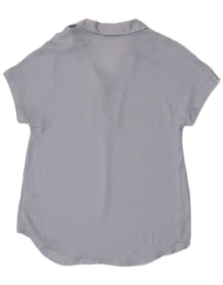 Marks & Spencer Dame Tunika Top UK 8 Small Blue Polyester