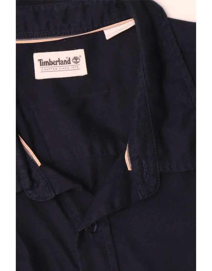 Timberland herreskjorte XL marineblå bomuld