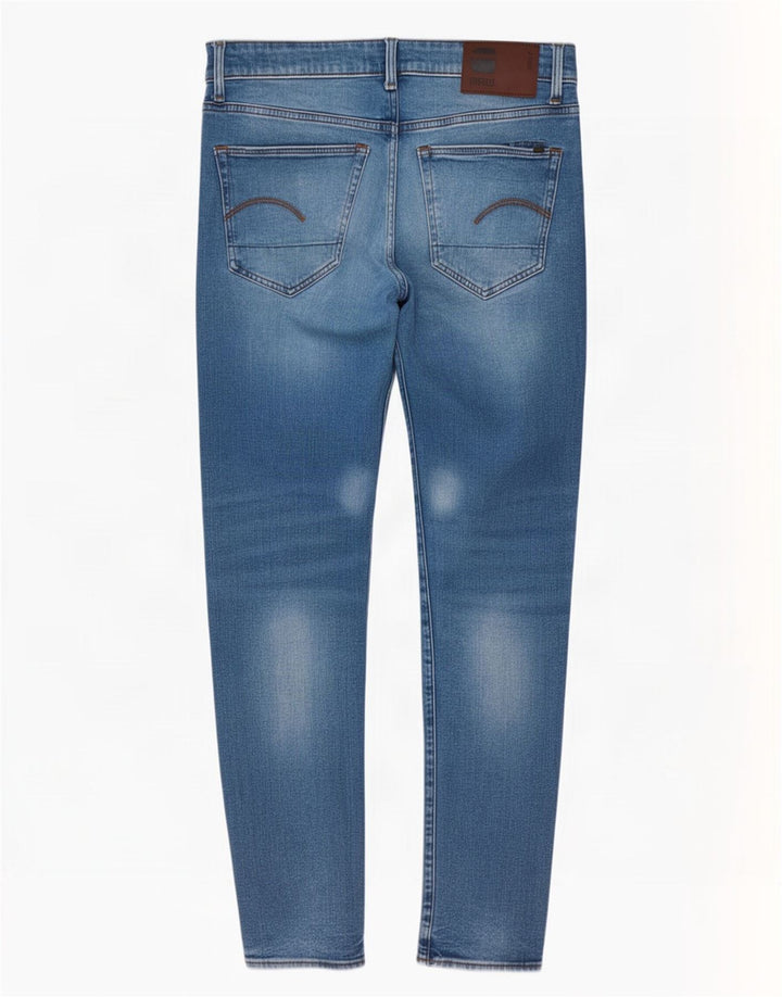 G-Star Herre 3301 Slim Jeans W32 L34 Blå Bomuld