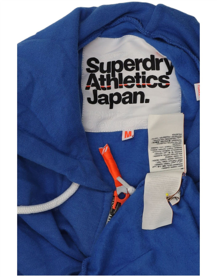 Superdry Hættetrøje med lynlås til mænd mellemblå bomuld