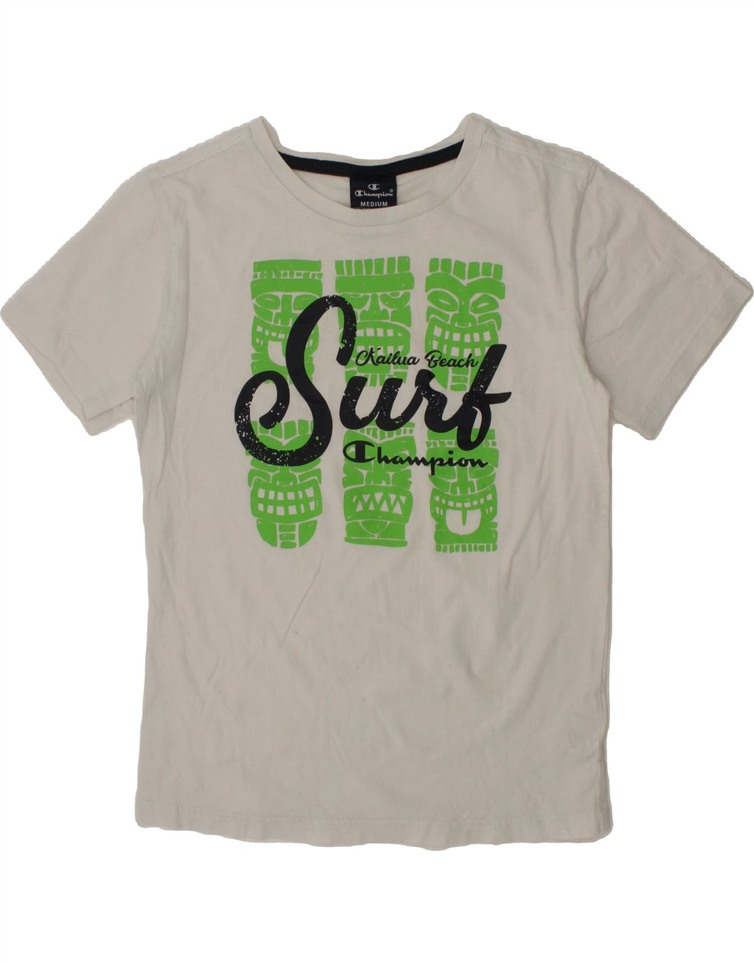 CHAMPION Boys Graphic T-Shirt Top 9-10 Years Medium White Cotton Vintage Champion and Second-Hand Champion from Messina Hembry 