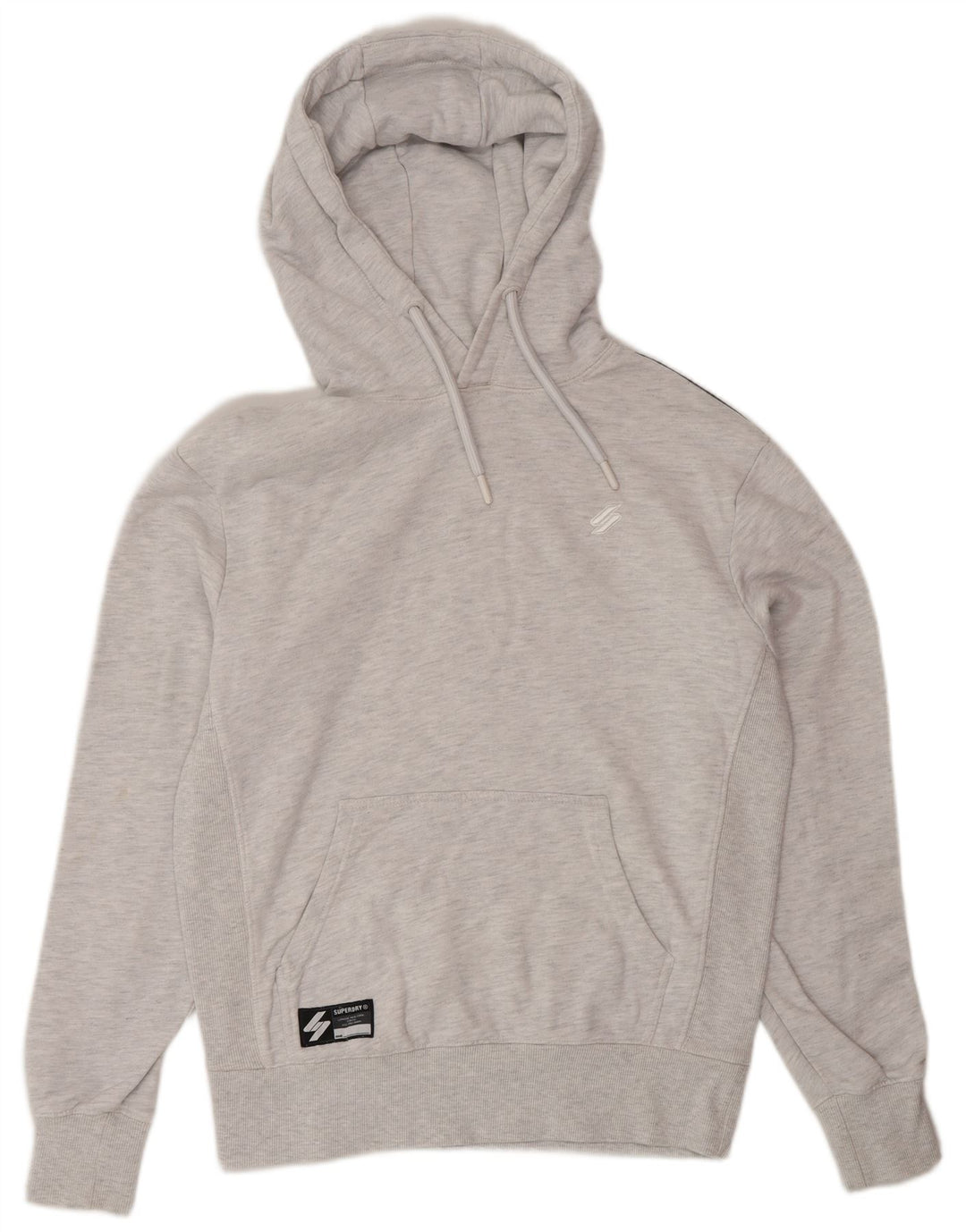 Superdry Grafisk hættetrøje til mænd, lille grå bomuld