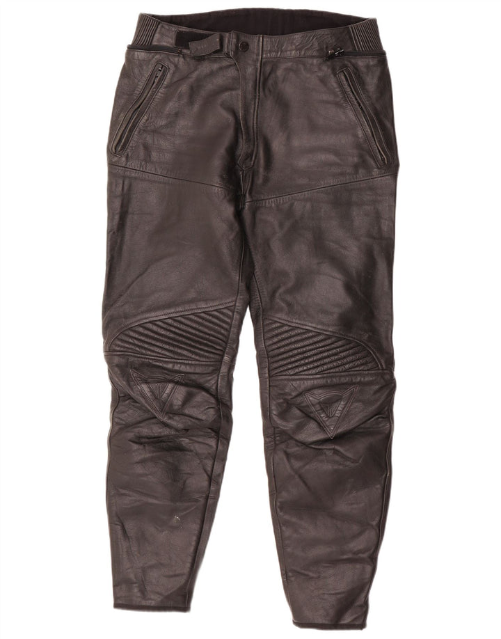 Dainese Herre Læder Moto Racer Bukser EU 54 Large W32 L30 Sort
