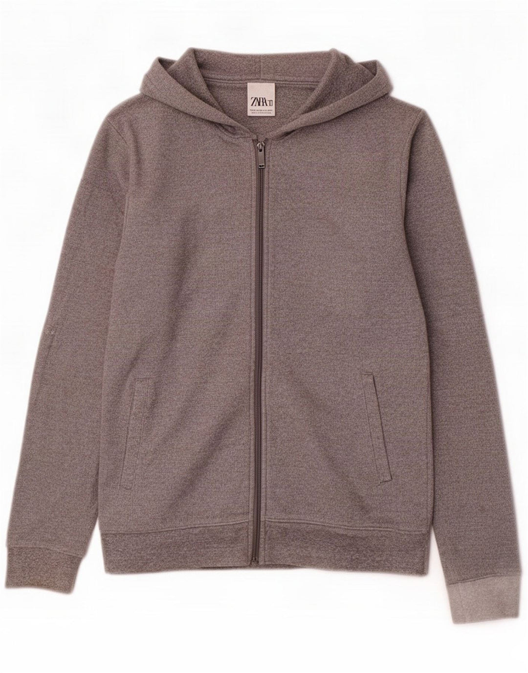 Zara Hættetrøje med lynlås til mænd Medium Grå