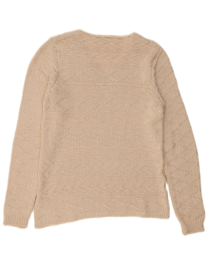 Zara Herre V-hals sweater XL Beige Akryl