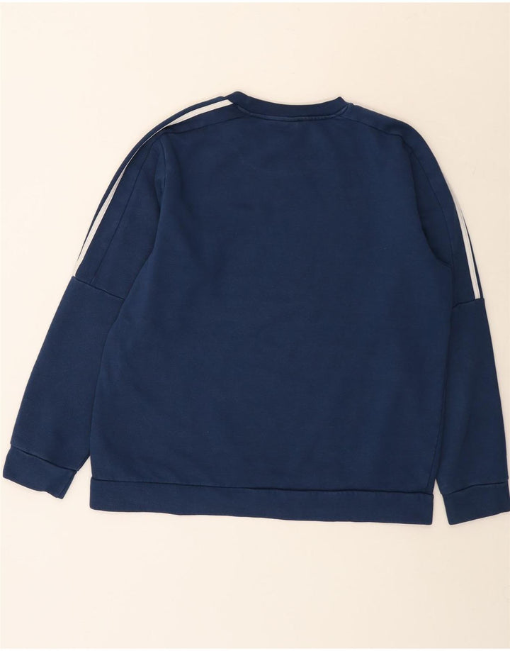 Adidas Sweatshirt til mænd, stor marineblå bomuld