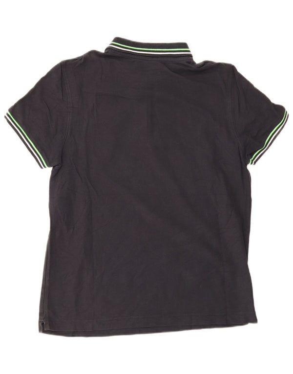Lotto Herre poloshirt Medium sort stribet bomuld