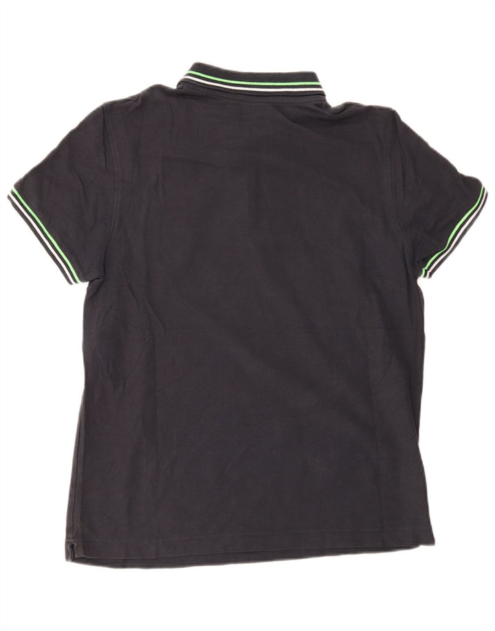 Lotto Herre poloshirt Medium sort stribet bomuld