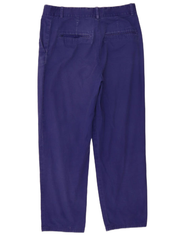 Cos Lige Chinobukser til kvinder UK 16 Large W32 L26 Blue Cotton