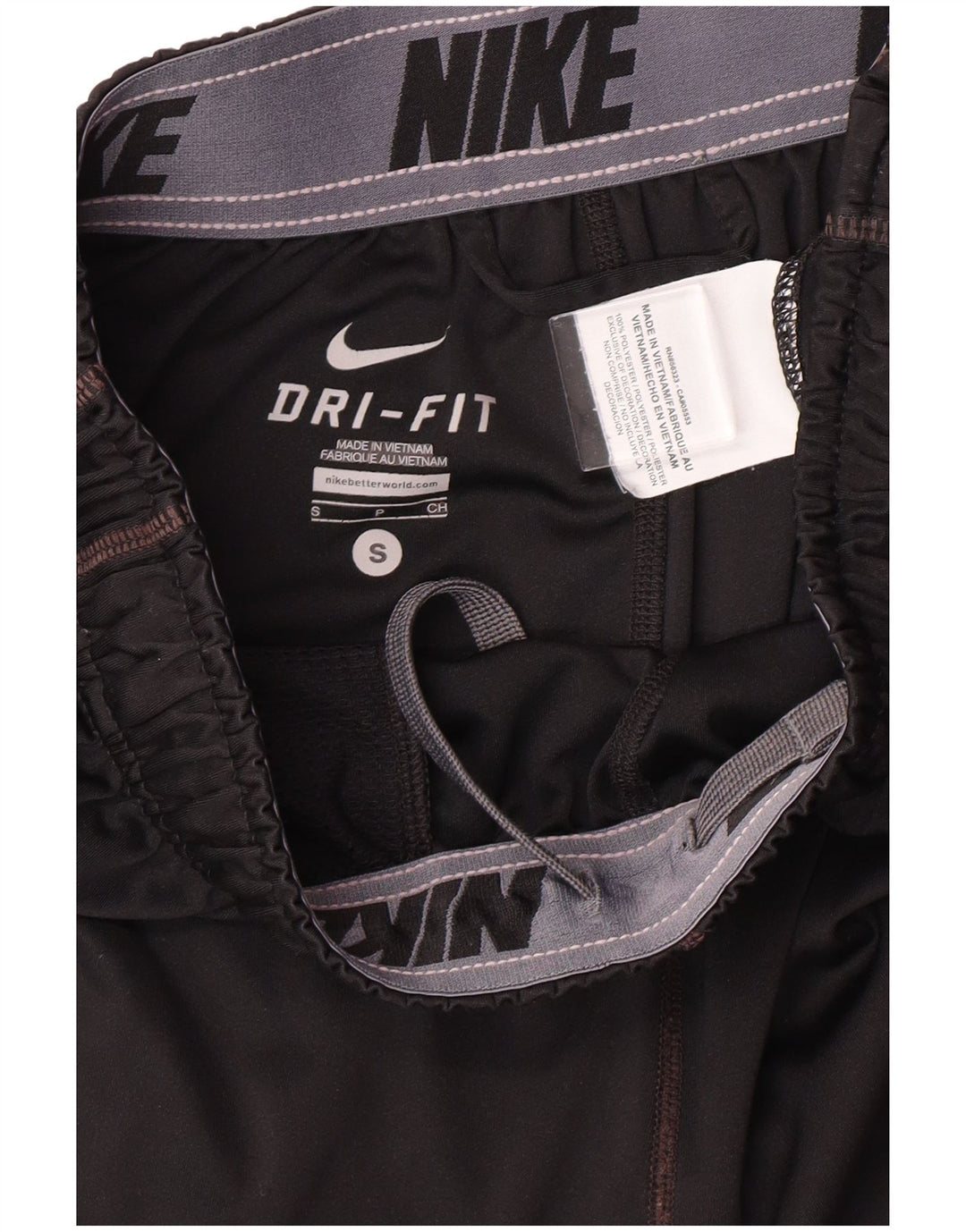 NIKE Mens Dri Fit Sport Shorts Small  Black Polyester