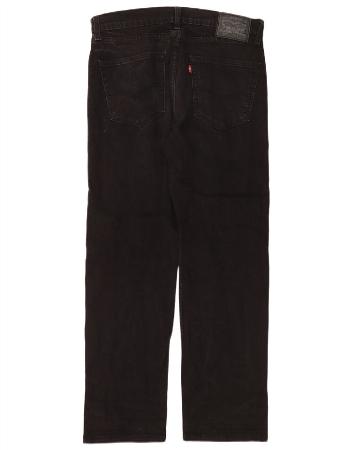 Levi's Herre 505 Straight Jeans W34 L30 Sort Bomuld