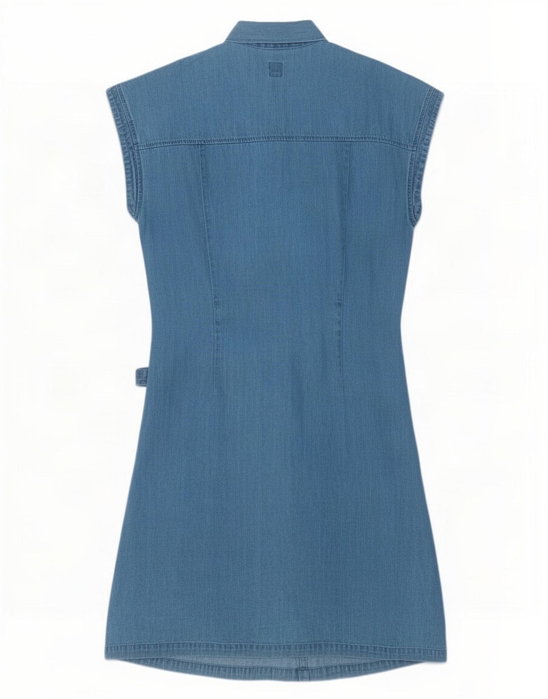 Gant Dame Denim Kjole UK 16 Stor Blå Bomuld