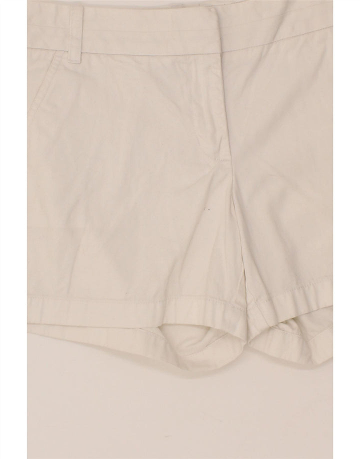 J. CREW Womens Chino Shorts US 8 Medium W30  White Cotton Vintage J. Crew and Second-Hand J. Crew from Messina Hembry 