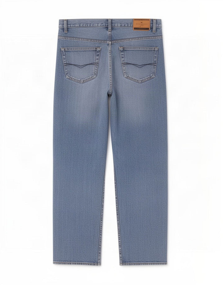 Marks & Spencer Herre Blue Harbor Straight Jeans W32 L29 Bomuld