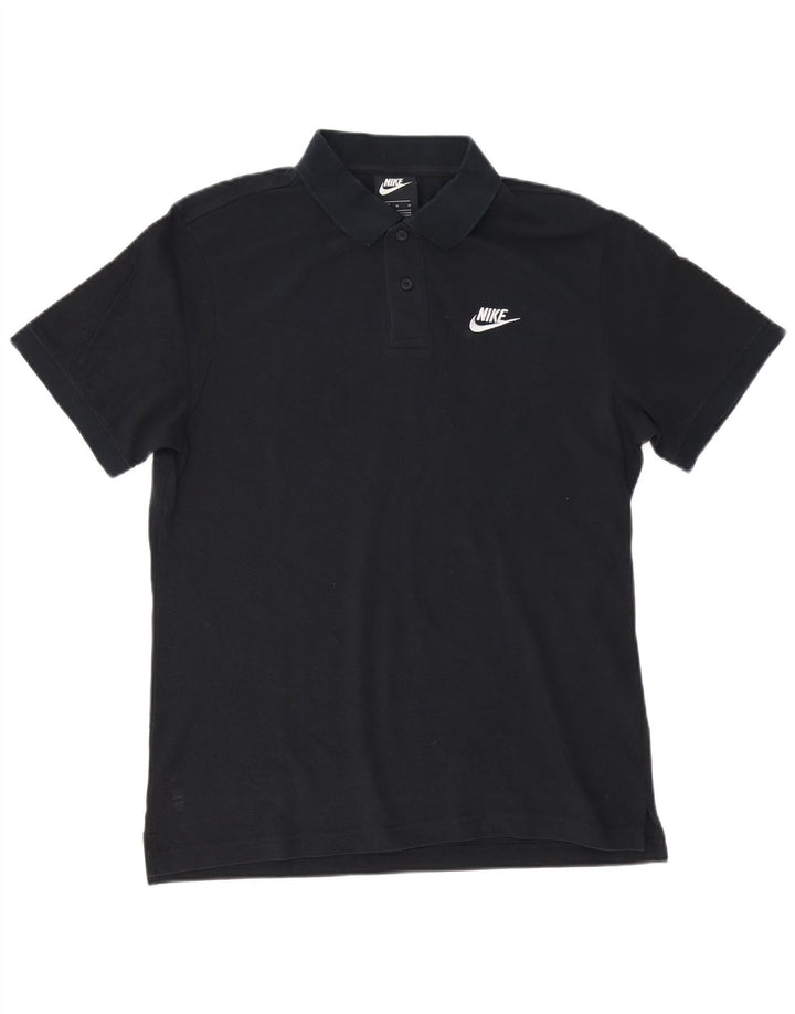 Nike poloshirt til mænd, medium sort bomuld