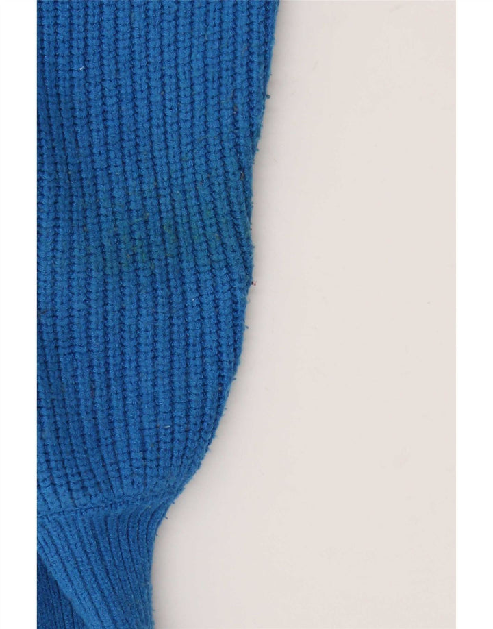 Marks & Spencer Dame Turtle Neck Jumper Sweater UK 16 Large Blue Viscose