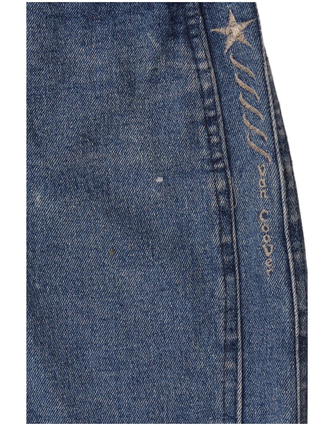 Vintage Dame Mini Denim Nederdel IT 46 Stor W32 Blå Bomuld