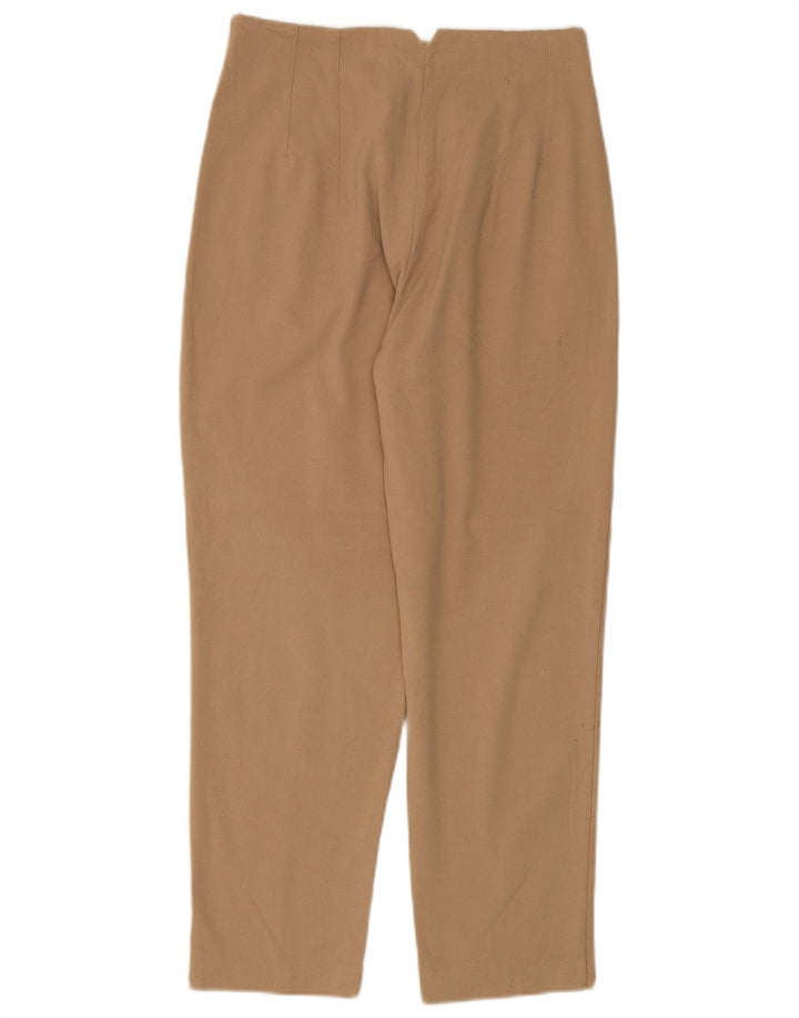 Zara kvinders tilspidsede jakkesætsbukser Medium W28 L26 Beige