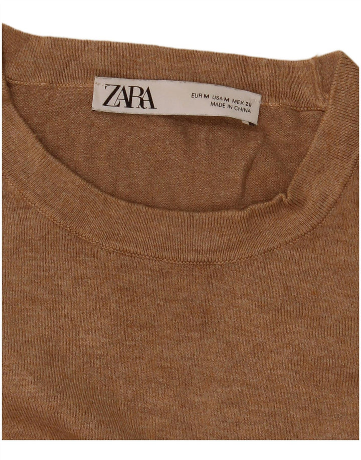 Zara Dame sweater med rund hals DK 12 Medium Beige