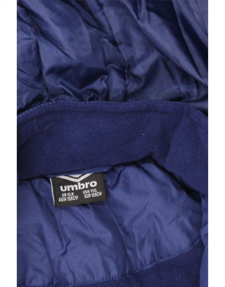 UMBRO Boys Windbreaker Jacket 12-13 Years XL Navy Blue Vintage Umbro and Second-Hand Umbro from Messina Hembry 