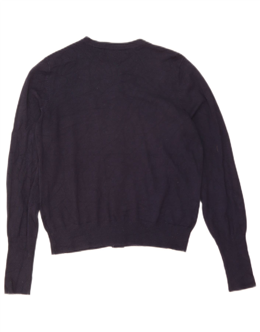 Marks & Spencer Womens Bolero Jumper UK 12 Medium Navy Blue Viscose