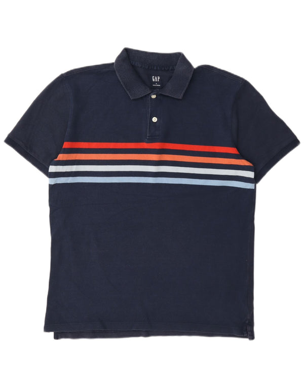 Gap herre poloshirt Medium marineblå stribet bomuld