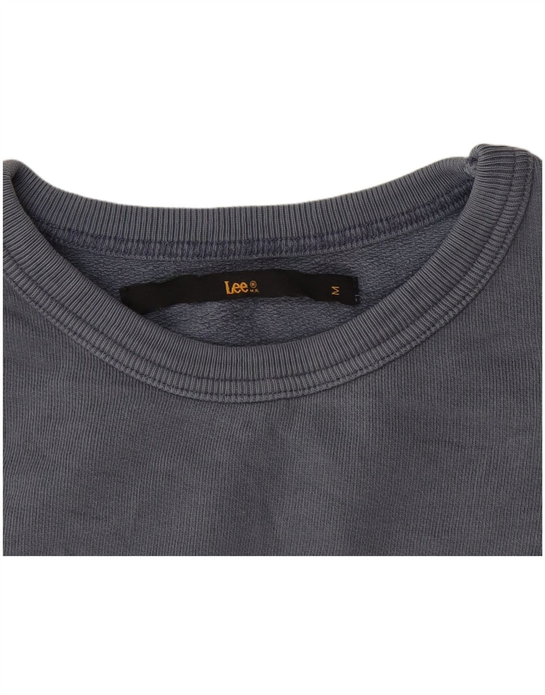 Lee Womens Crop Top 3/4 ærme UK 12 Medium Blue