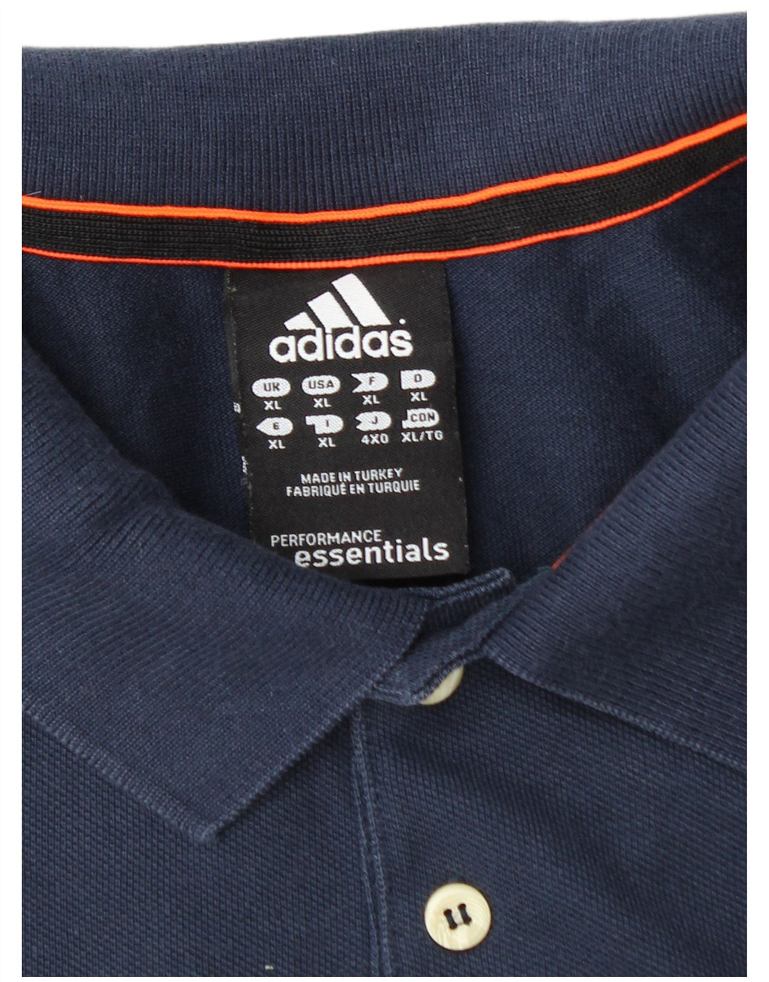 ADIDAS Climalite poloshirt til mænd XL marineblå bomuld