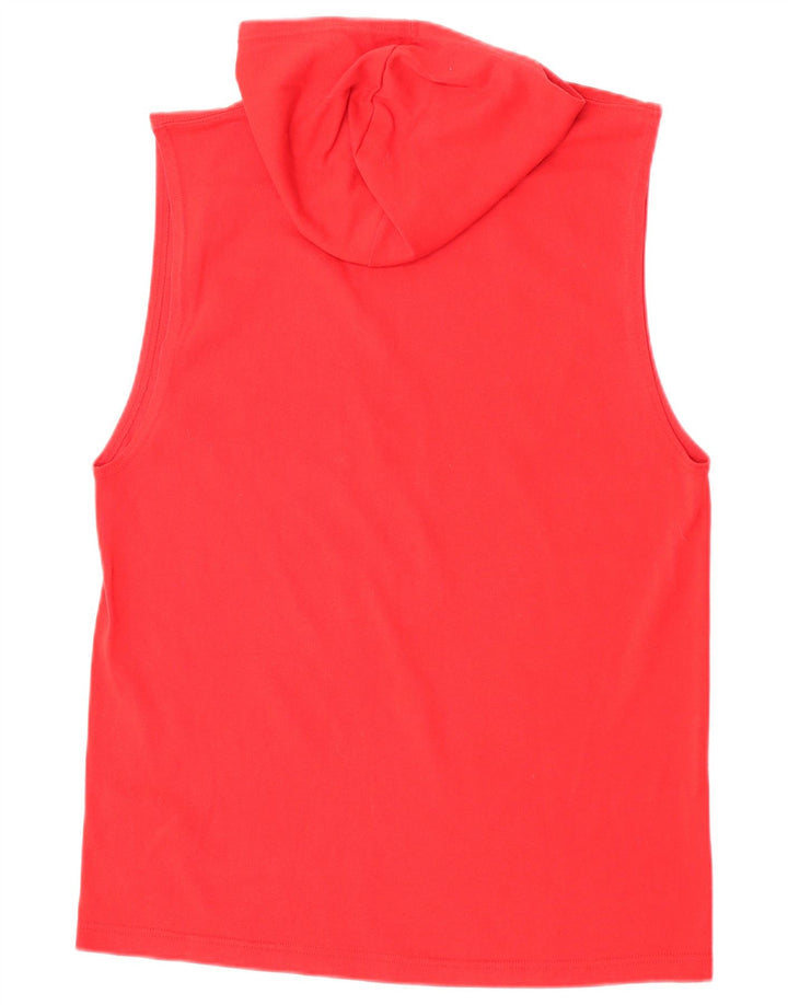 Champion Herre Hætte Grafisk Vest Top Medium Rød Bomuld
