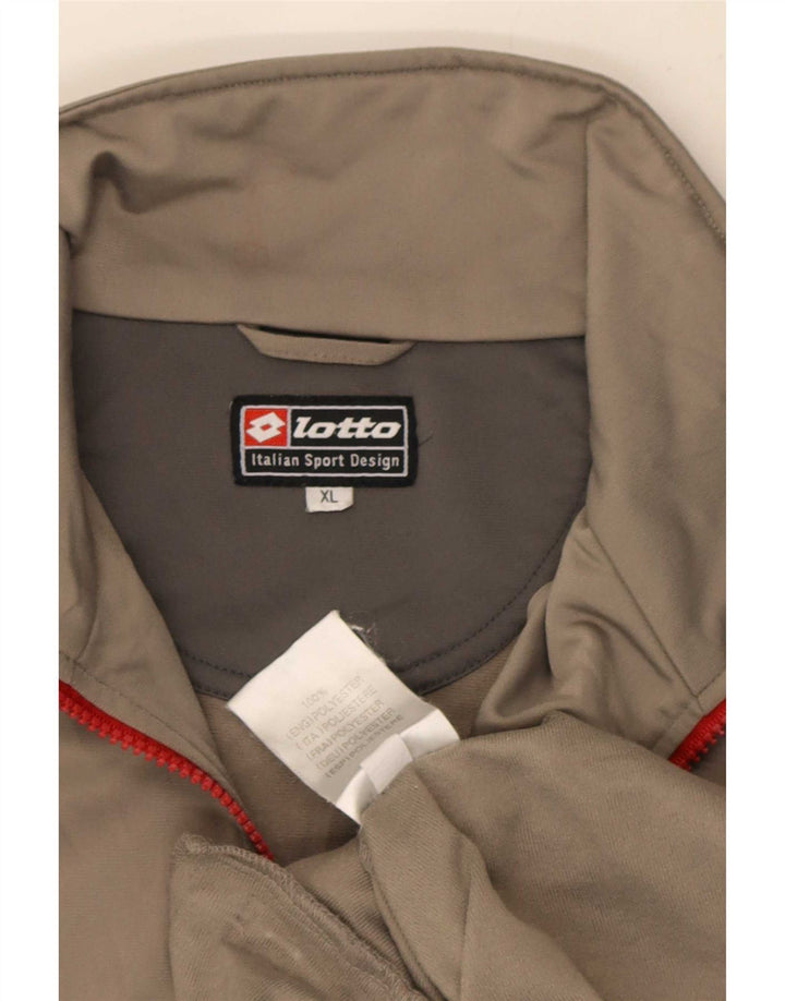 Lotto Mens Tracksuit Top Jacket XL Grey Polyester