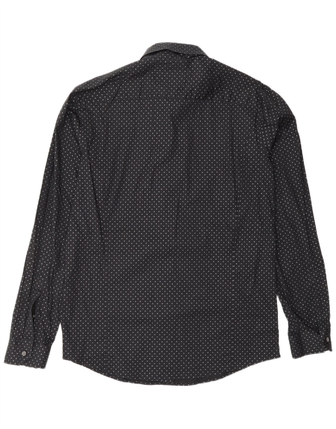 DKNY Herre Slim Fit skjorte Medium Sort Plettet