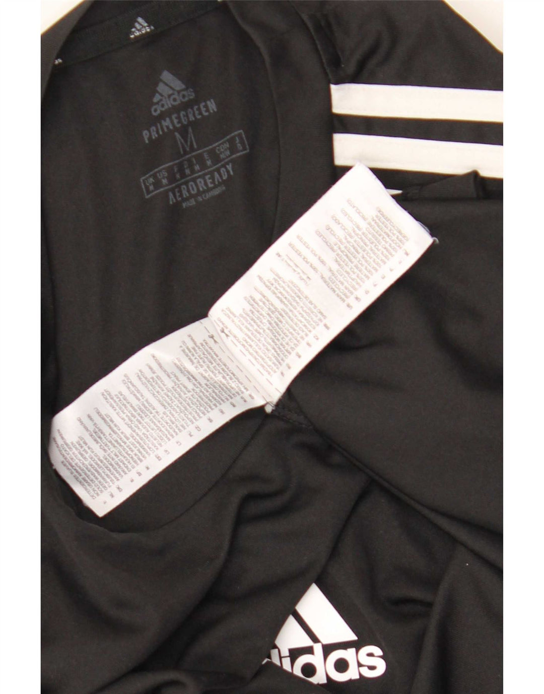 Adidas Herre Aeroready T-Shirt Top Medium Sort Polyester