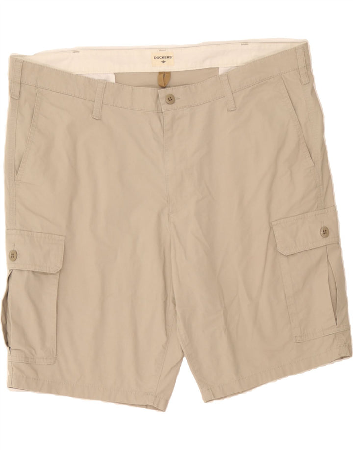 DOCKERS Mens Cargo Shorts W42 2XL Beige Cotton Vintage Dockers and Second-Hand Dockers from Messina Hembry 