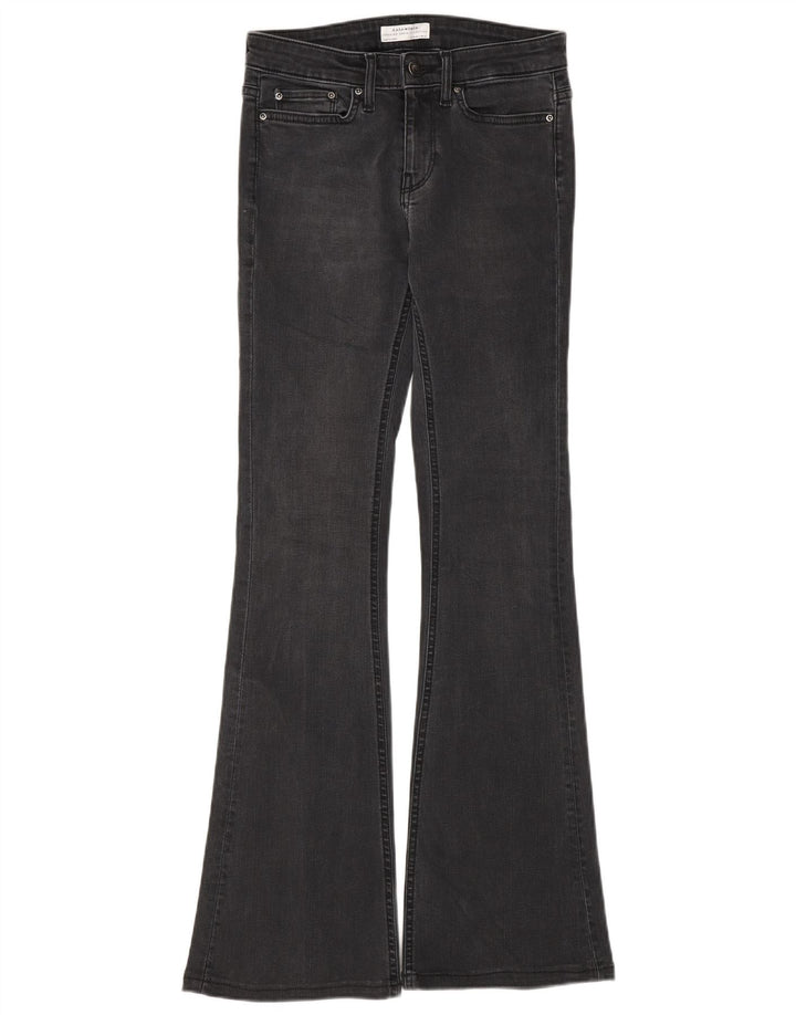 Zara Dame Flared Jeans EU 34 2XS W24 L30 Grå