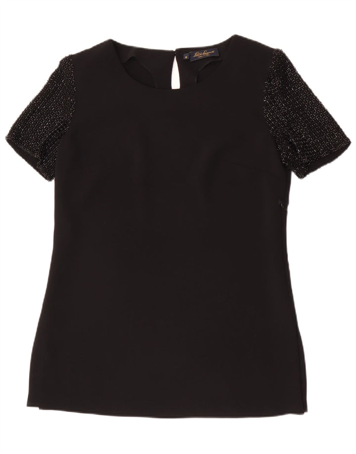 Luisa Spagnoli Damebluse Top UK 10 Small Black Polyester