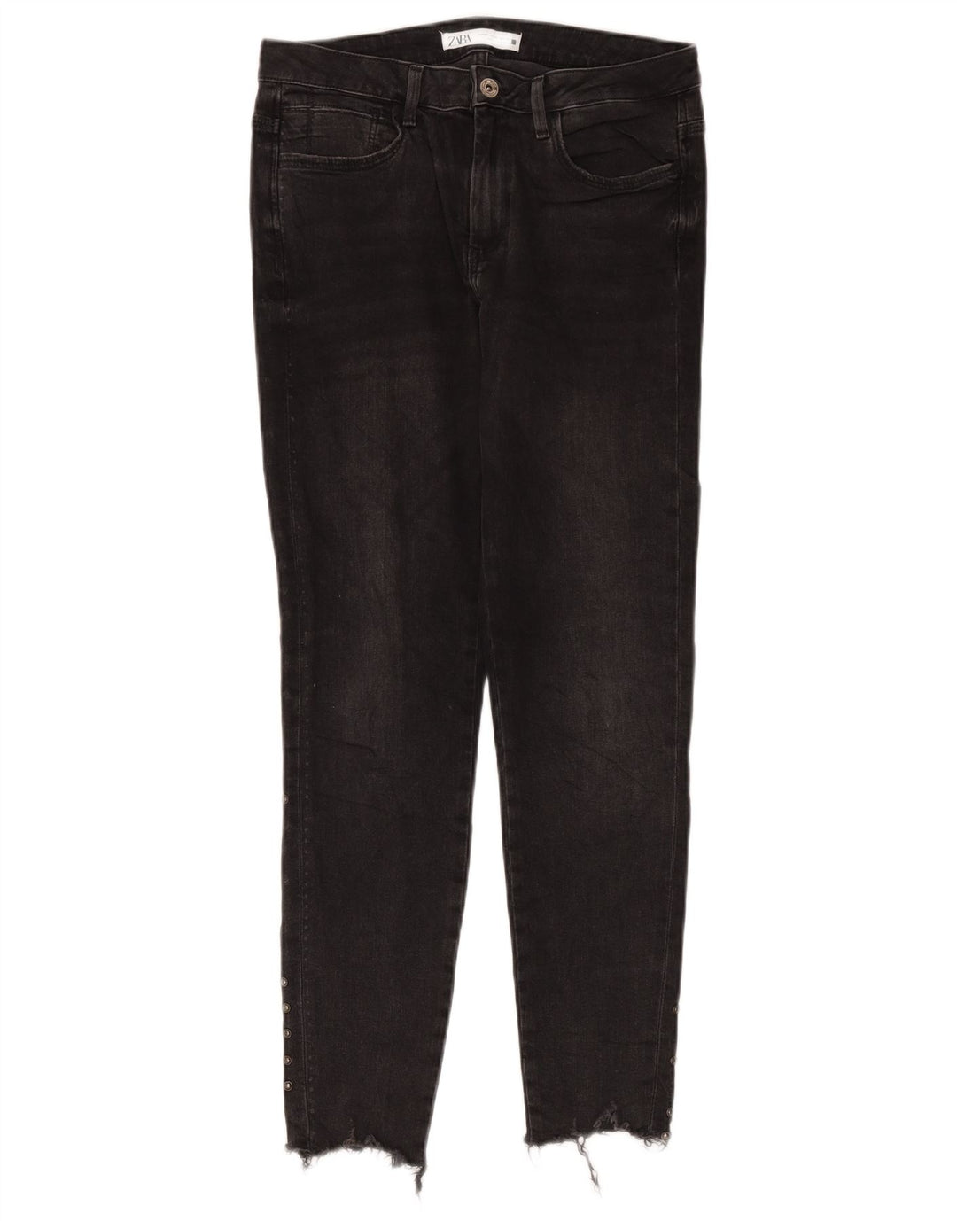 Zara Dame Skinny Jeans EU 38 Small W28 L30 Sort