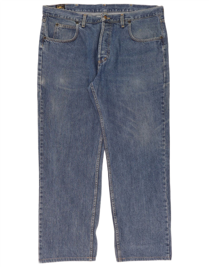 Lee Straight Jeans til mænd W42 L31 Blå