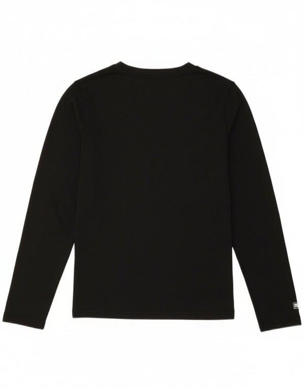 Russell Athletic Girls Top Long Sleeve 14-15 Years Large Black Sports