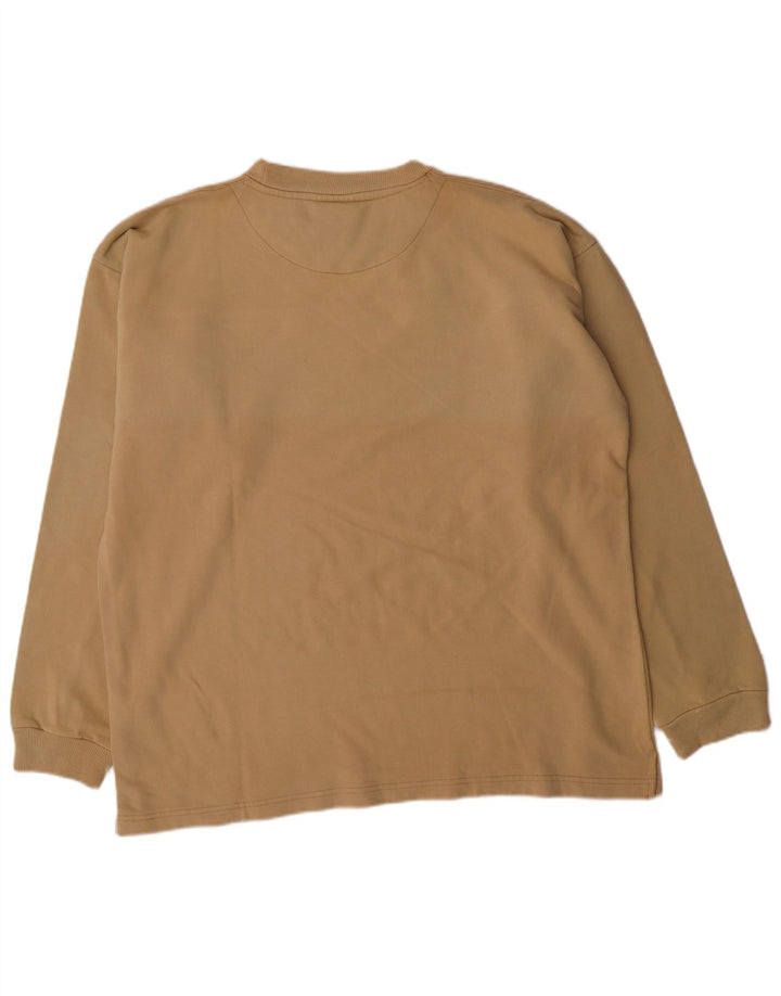 IGUANA Grafisk sweatshirt til mænd XL Beige bomuld
