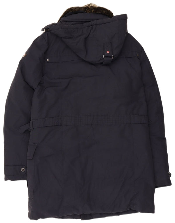 Canadiens Herre Hooded Windbreaker Coat IT 52 XL Navy Blue